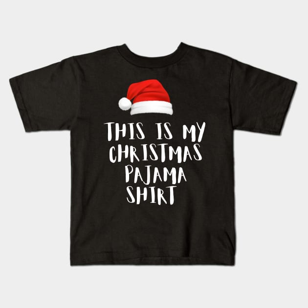 Santa Hat Funny Quote This Is My Christmas | Funny Christmas Kids T-Shirt by admeral